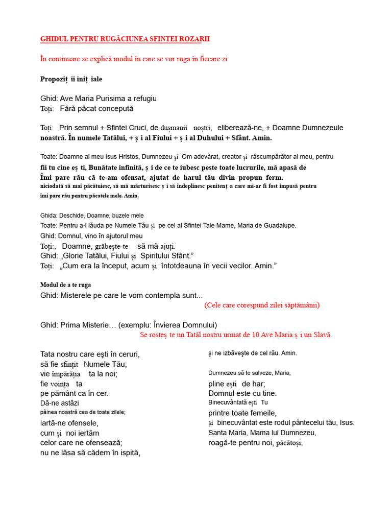 Modul de A Te Ruga La Sfânta Ruda | PDF