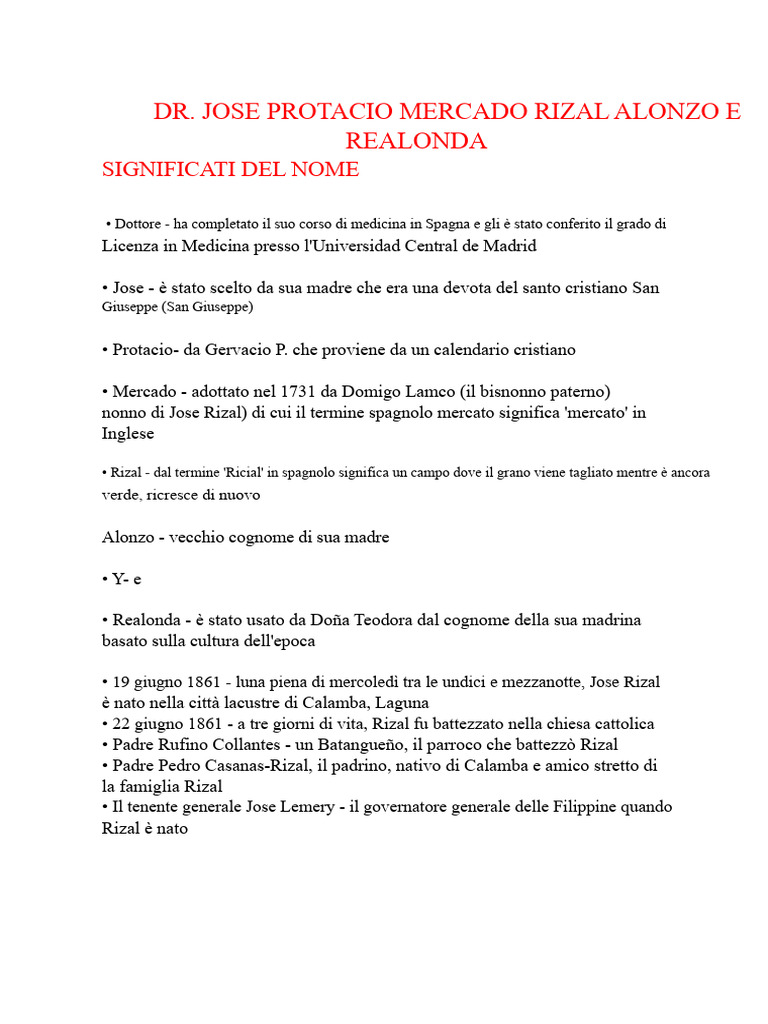 Jose Rizal | PDF