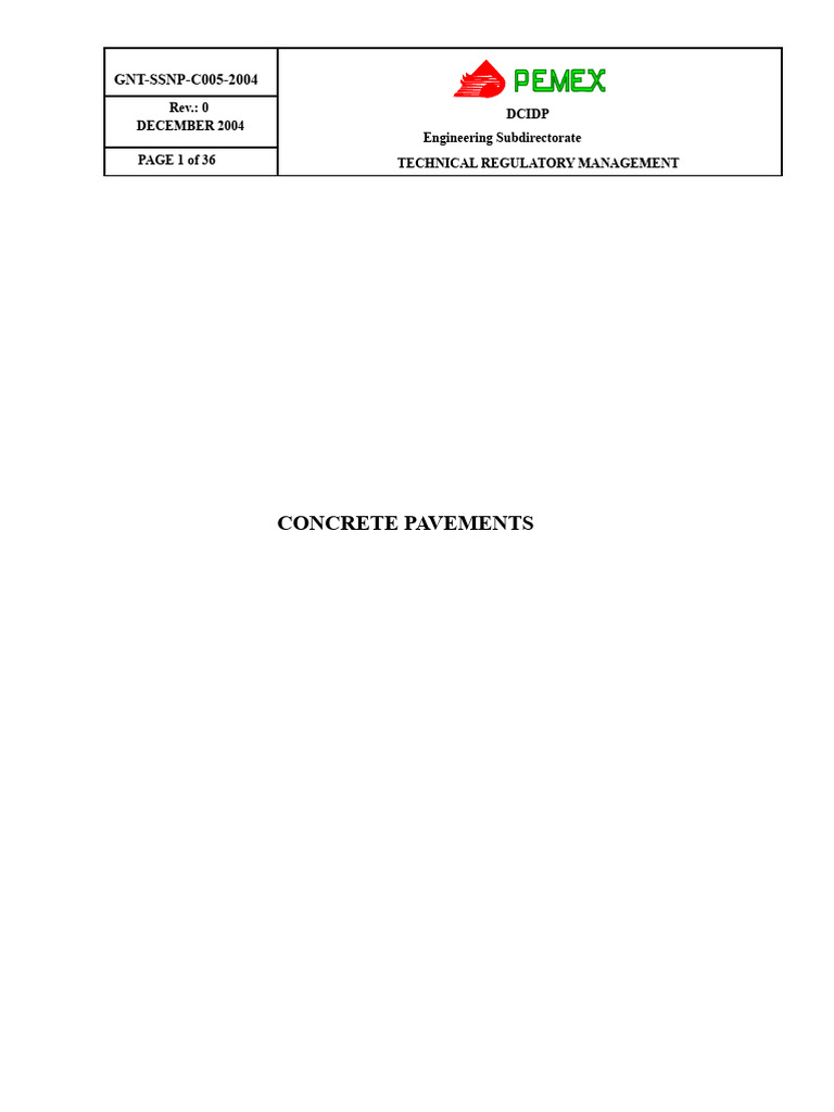 Concrete Pavement Design Guidelines | PDF | Concrete | Road Surface