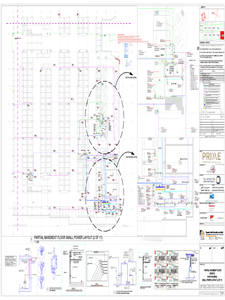 PBR SWP MAS DWG SD EL EP E2 BL 1023 Partial Basement Floor Zone E2 Shop ...