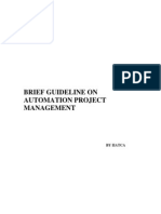 Guideline for Control & Automation Project Management