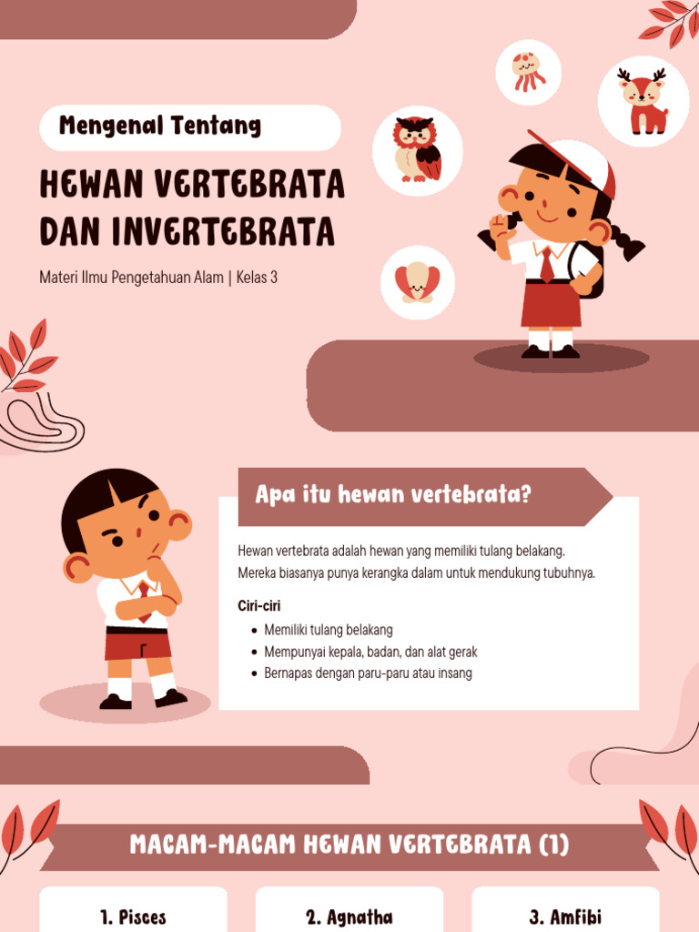 Ciri dan Jenis Hewan Vertebrata | PDF