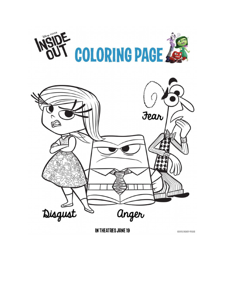 Dibujos para Colorear de Emociones | PDF