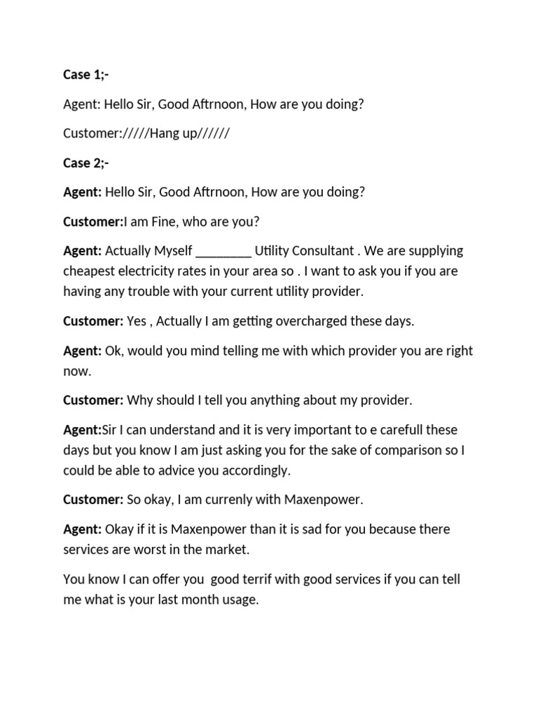 Utility Consultation Call Transcript | PDF