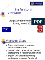 Teaching Functional Verification: Design Automation Conference Sunday, June 9, 2002