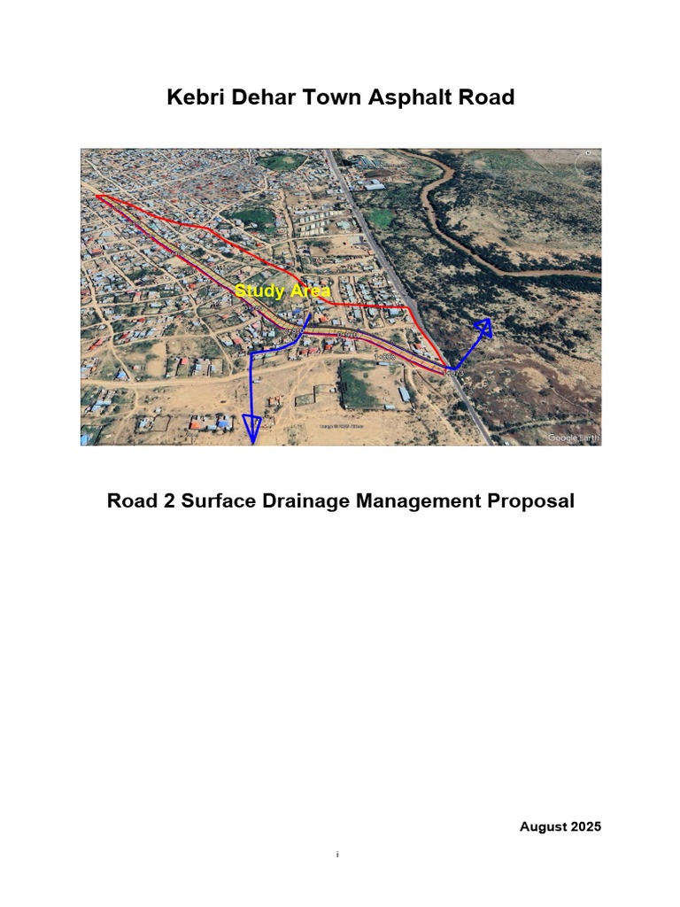 Kebri Dehar Road 2 Drainage Proposal | PDF | Drainage Basin | Flood