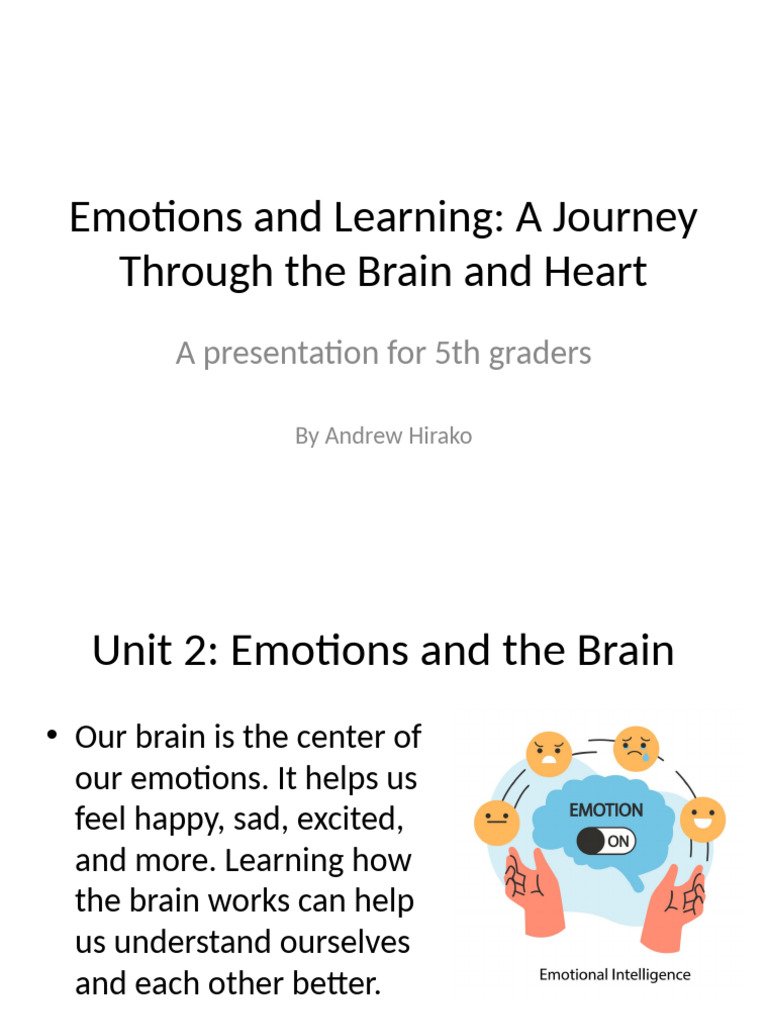 Emotions and Learning for Kids | PDF | Emotions | Feeling