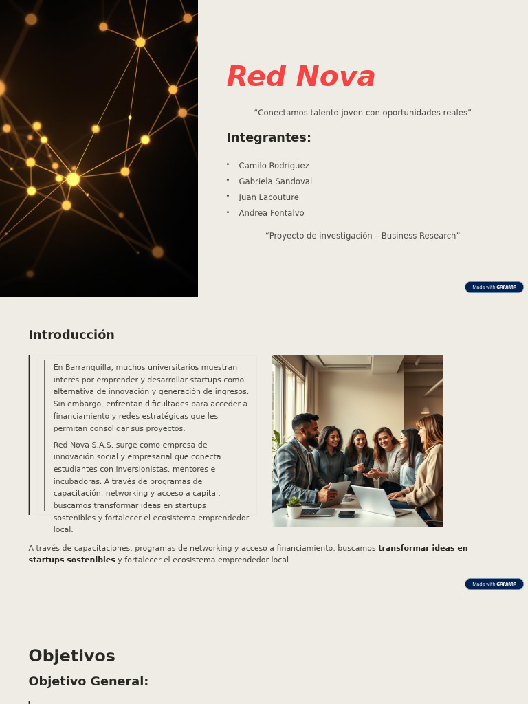Red Nova 2 | PDF | Empresa de inicio | Pequeñas empresas y emprendedores