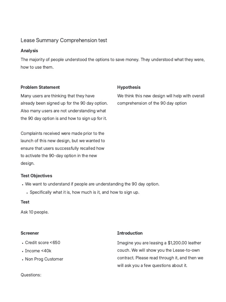 PRISM Lease Summary Comprehension Test 030925 174443 | PDF