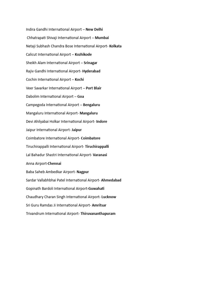 Airports | PDF