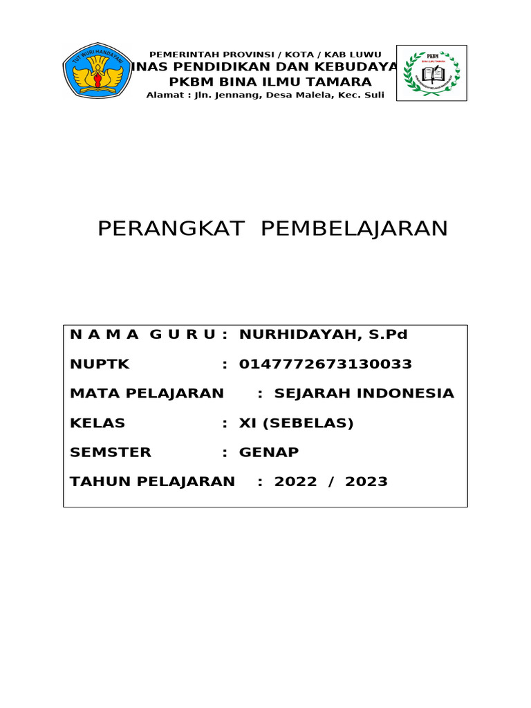 Sampul RPP | PDF