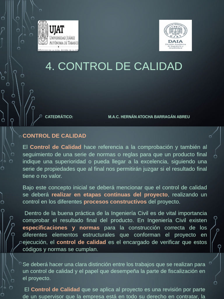 Control de Calidad en Construcción | PDF | Hormigón