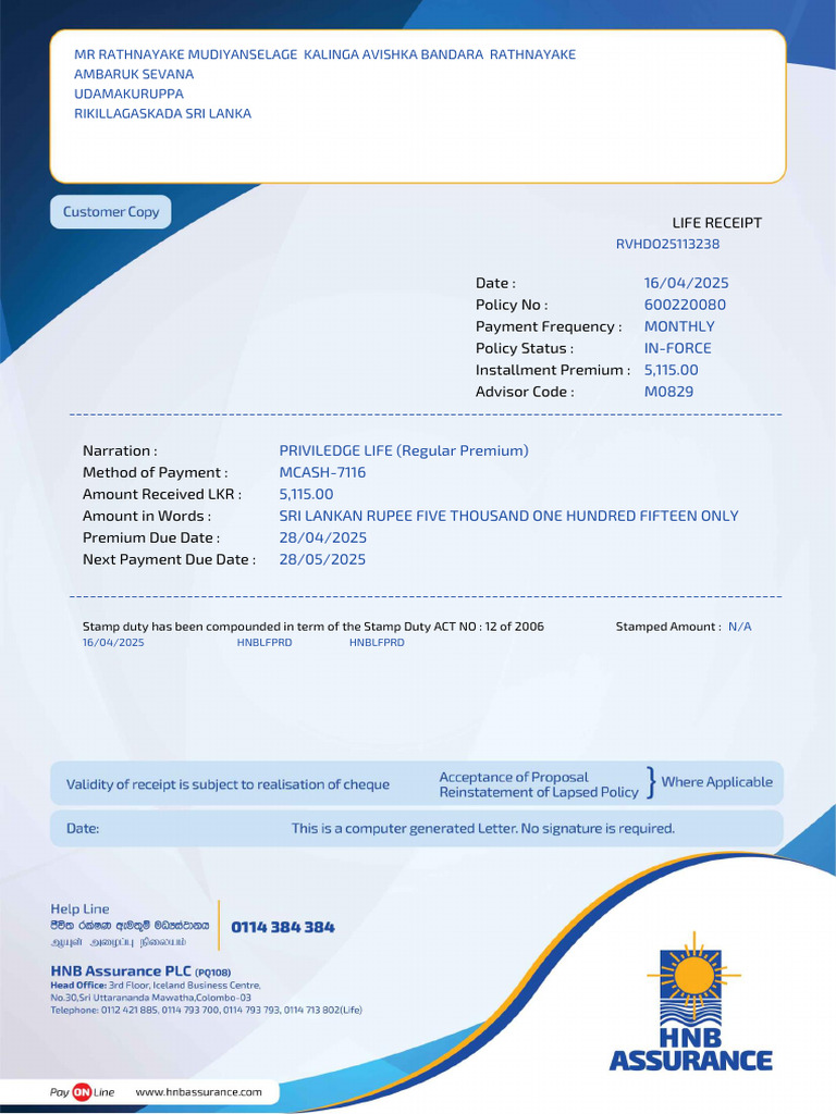 Receipt Apr 2025 5 | PDF