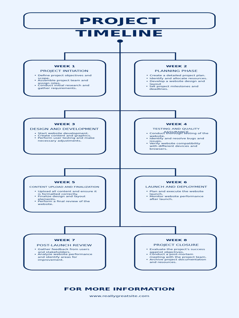 Website Project Timeline Overview | PDF | Web Development | Information ...