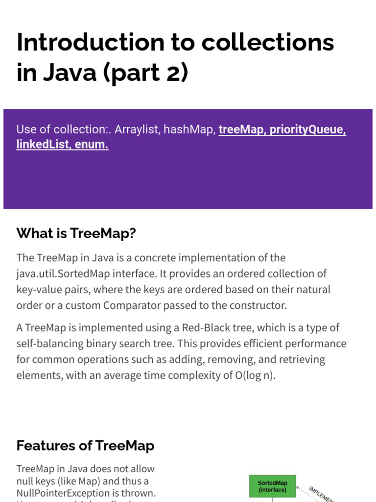 Java Collections: TreeMap, PriorityQueue, LinkedList | PDF | Computer ...