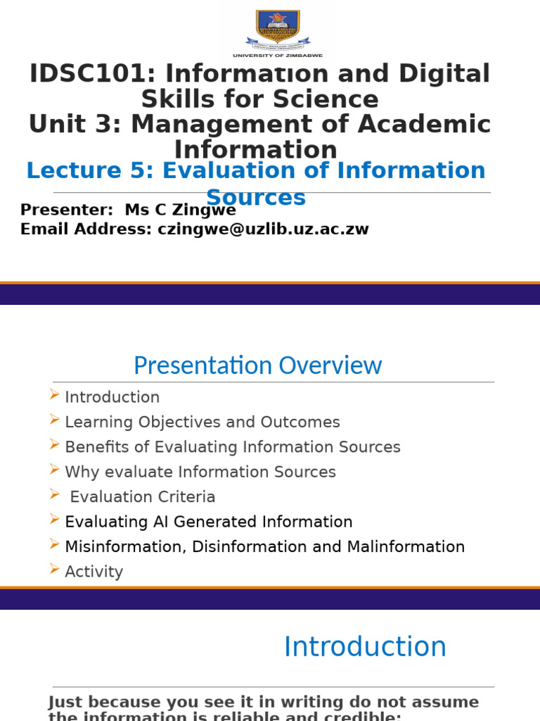 Evaluating Information Sources in Research | PDF | Human Communication ...