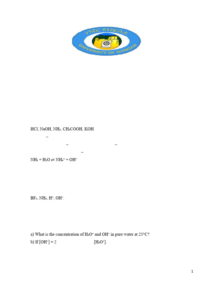 Grade 12 Chemistry: Acid-Base Concepts Worksheet | PDF | Acid ...