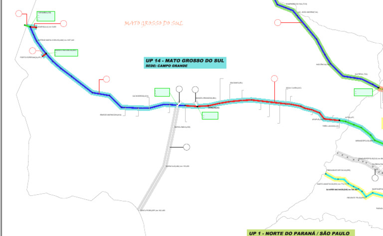 Mapa da Ferrovia Rumo em Presidente Prudente | PDF