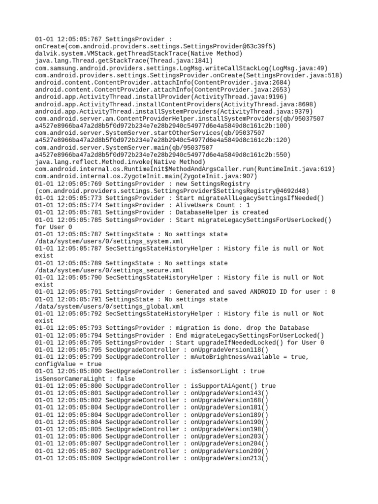 Settings Provider | PDF | Java (Programming Language) | Computer ...