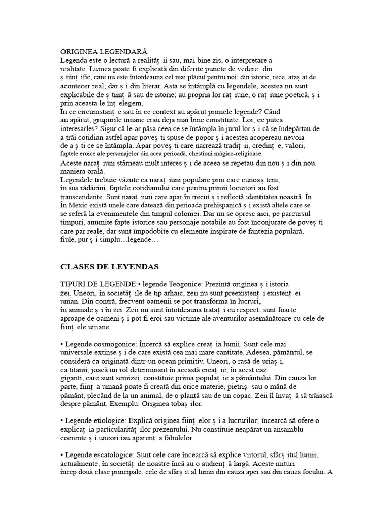 Originea Legendelor | PDF
