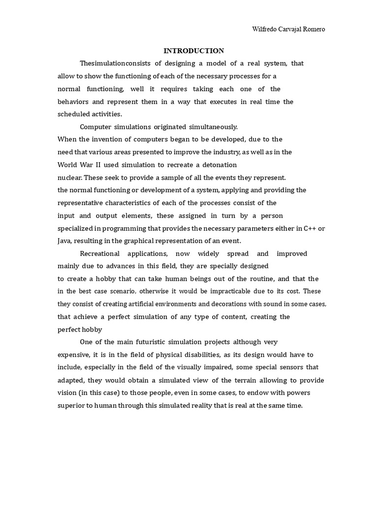 Key Components of Simulation Systems | PDF | Simulation | System