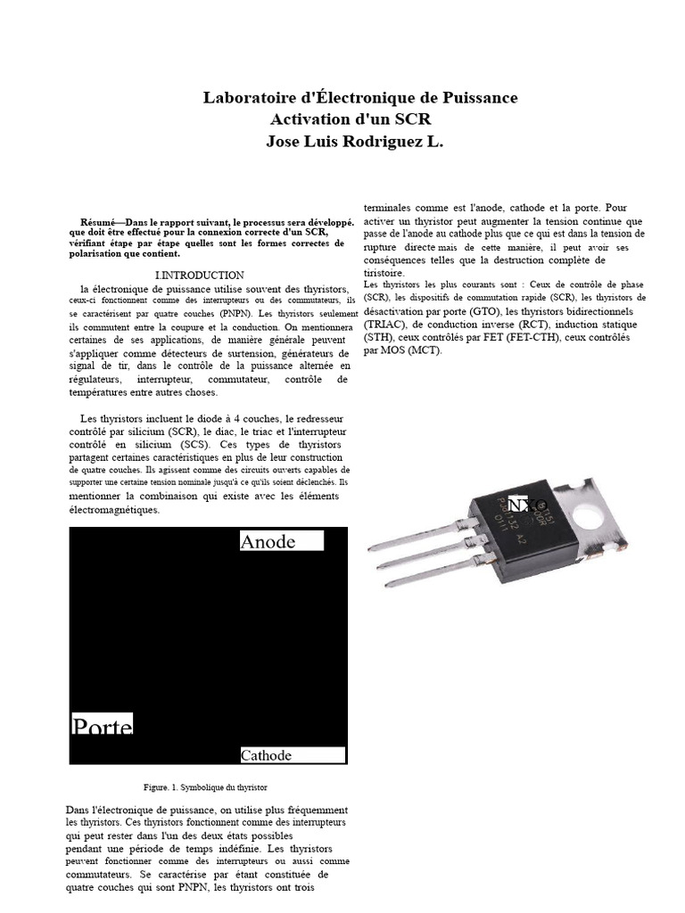 Activation et Fonctionnement des SCR | PDF | Biens manufacturés ...