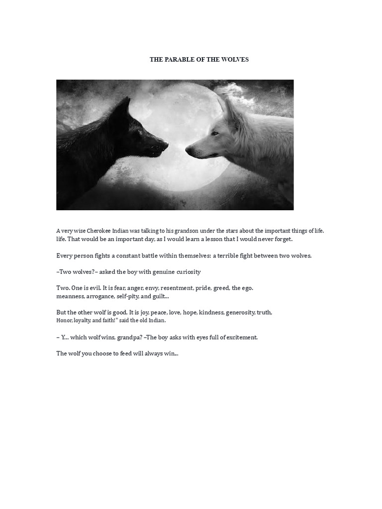 The Battle of Two Wolves | PDF