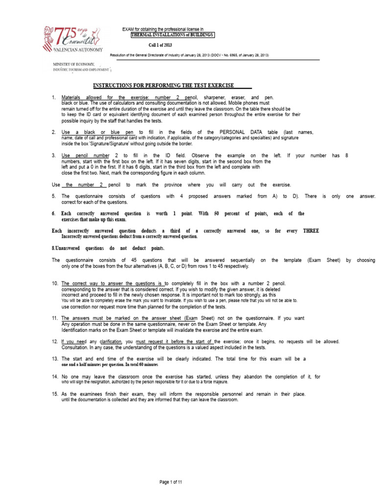 Rite Exam With Solutions x1 and 2x | PDF | Duct (Flow) | Temperature