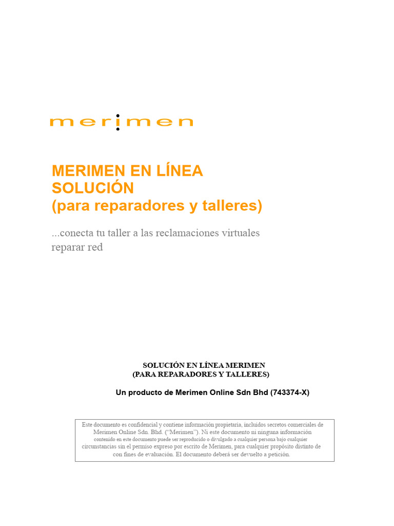 Solución Merimen Online para Talleres | PDF | Cheque | Internet