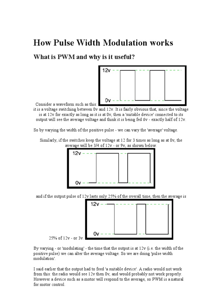 What Is PWM and Why Is It Useful | PDF | Science & Mathematics ...