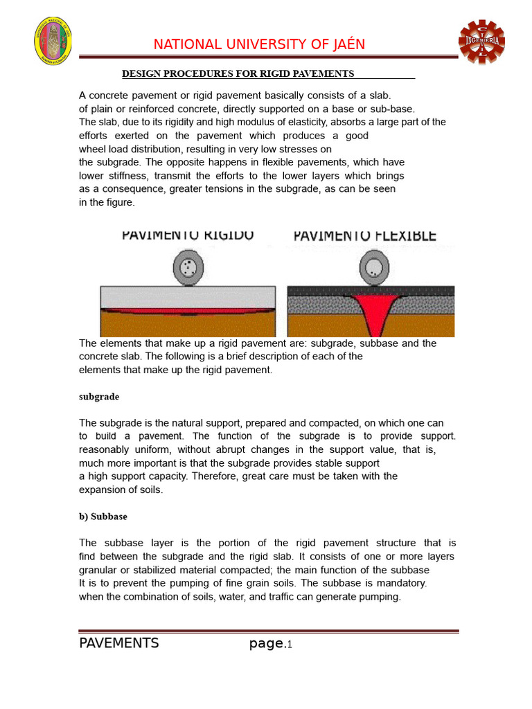 Rigid Pavement Design Procedures | PDF | Road Surface | Clay