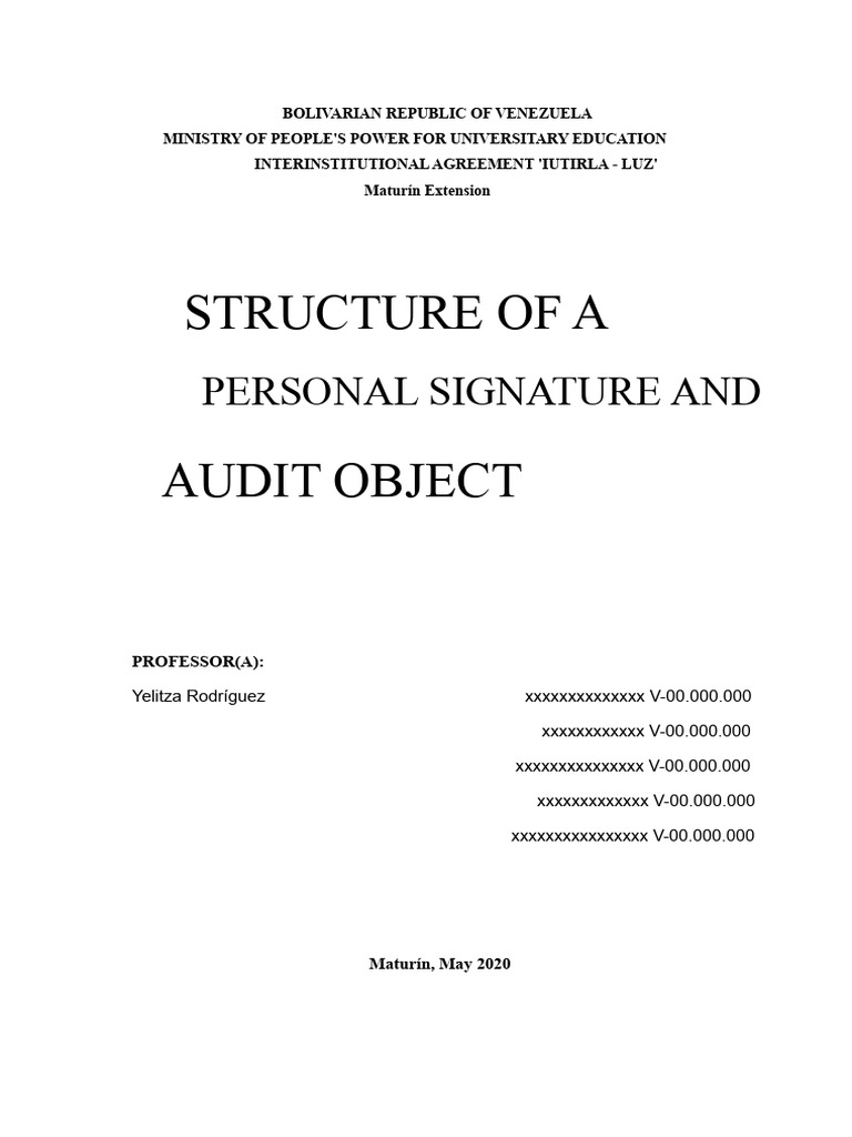 Personal Signature Work Fabiola | PDF | Audit | Taxes