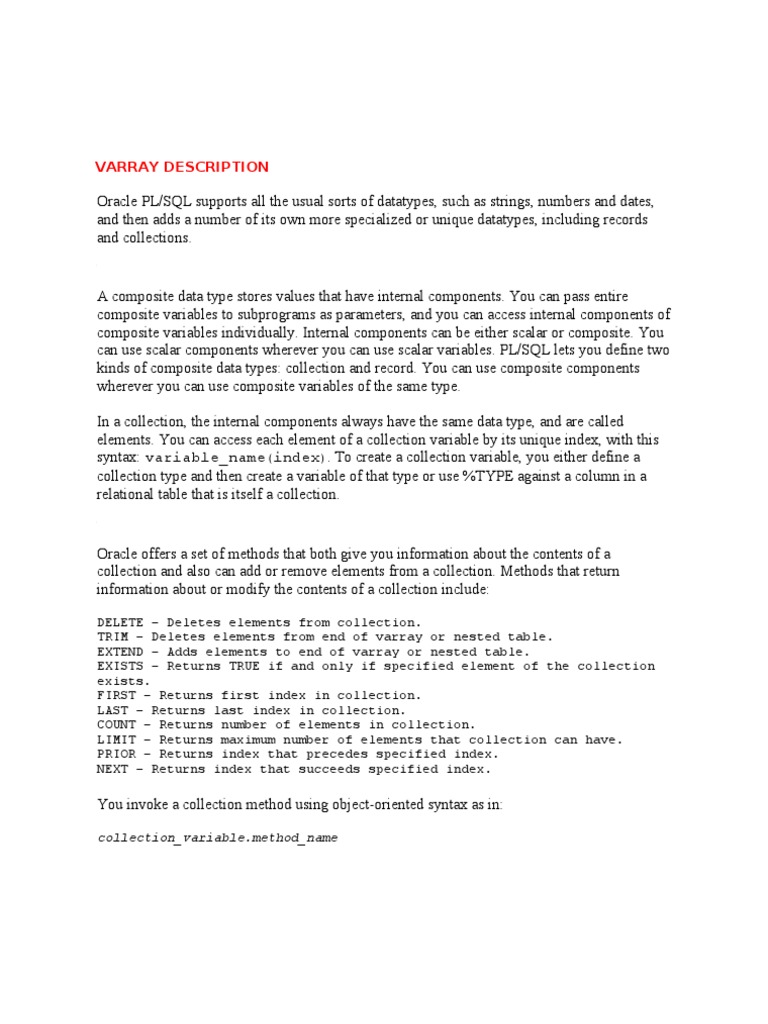 PL SQL | PDF | Pl/Sql | Variable (Computer Science)