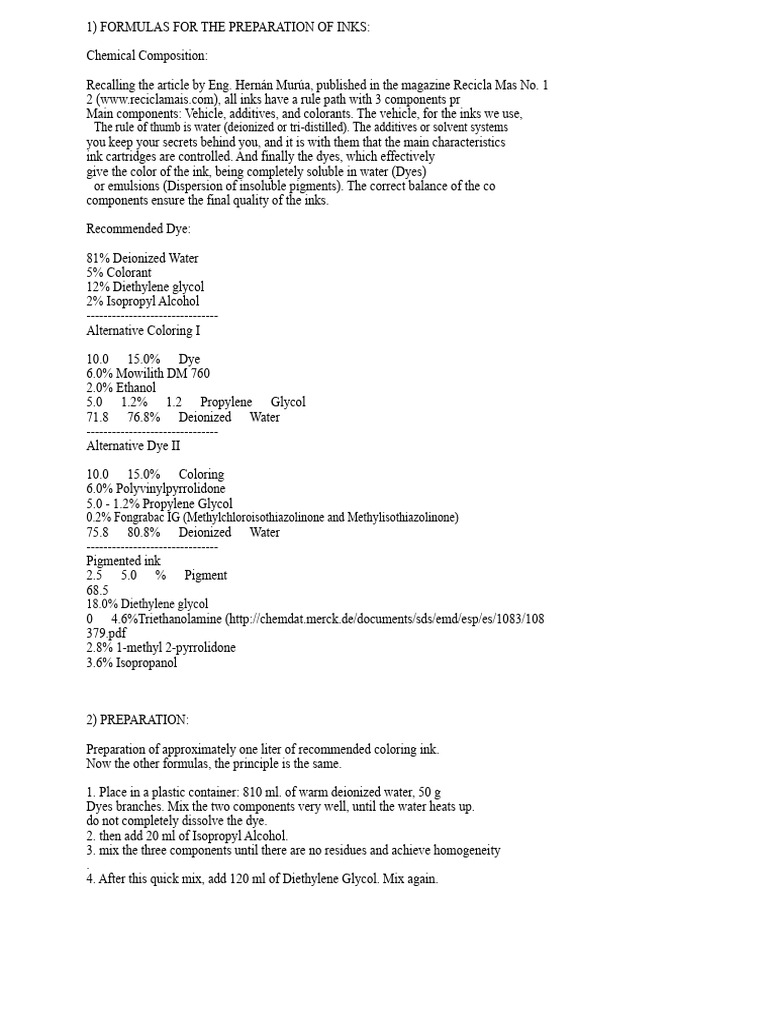 Ink Solubility in Water Explained | PDF | Printer (Computing) | Ink
