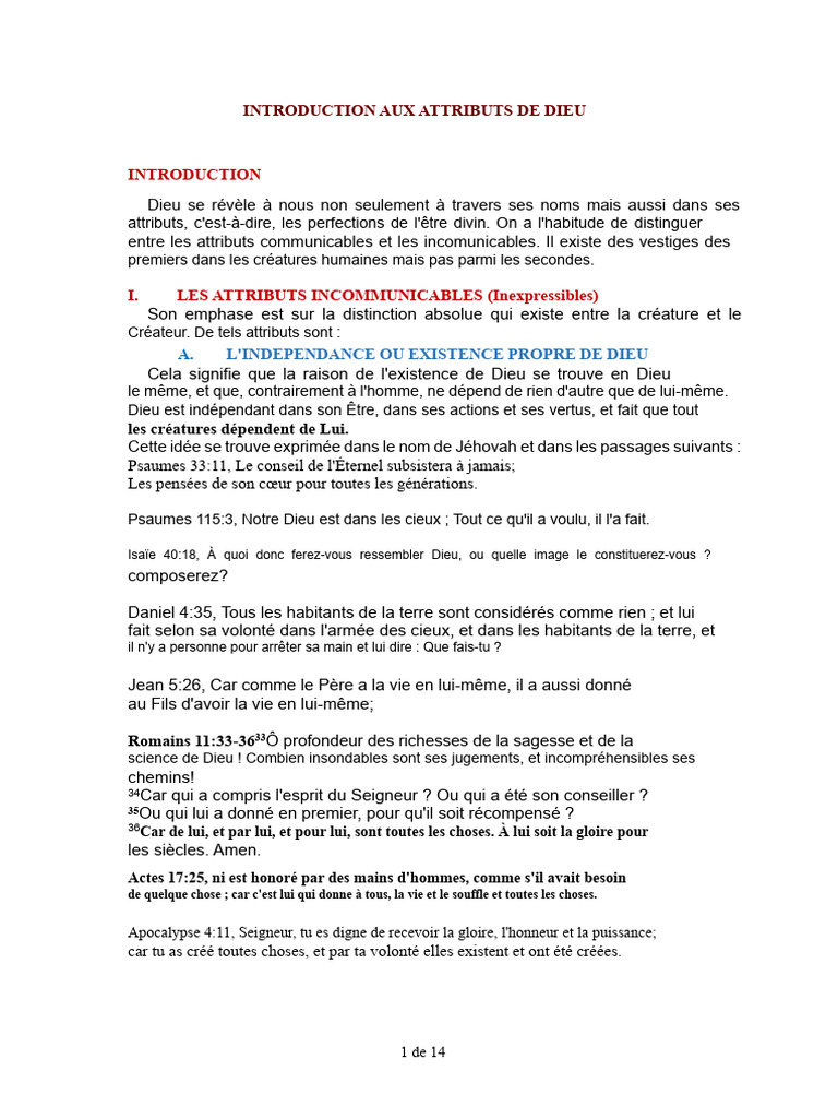 Attributs communicables de Dieu | PDF | Dieu | Miséricorde