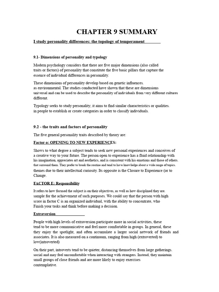 Understanding Personality Typology | PDF | Extraversion And ...