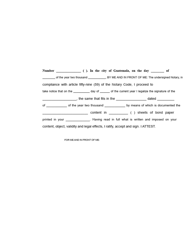Model of Acknowledgment of Signature Legalization | PDF