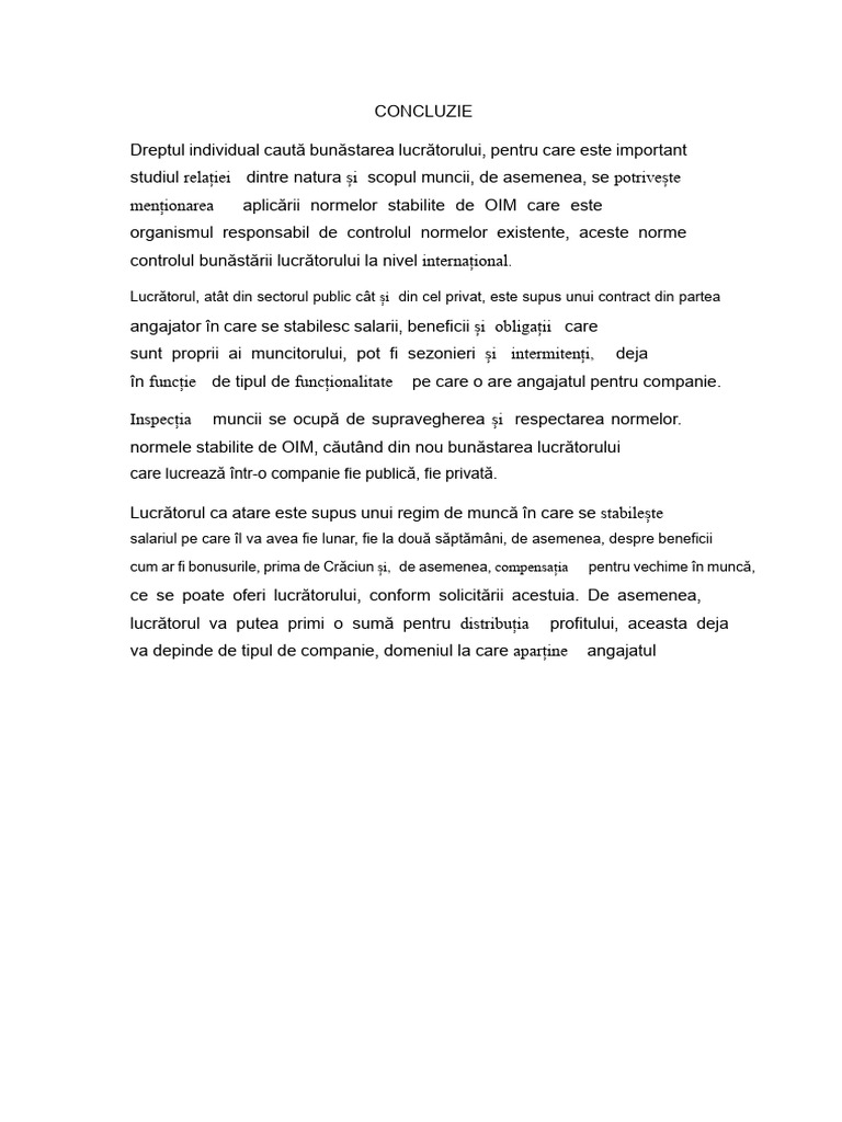 CONCLUZIE Și Introducere | PDF