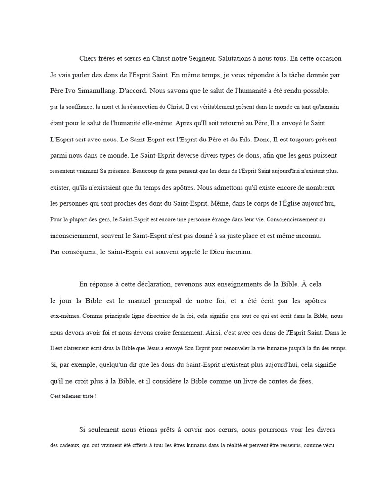 Dons de l'Esprit Saint : Compréhension et Usage | PDF | Saint-Esprit | Dieu