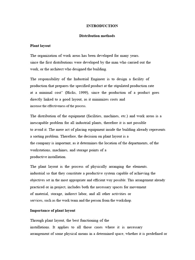 Craft Plant Distribution Methods Aldep and Corelap | PDF | Matrix ...