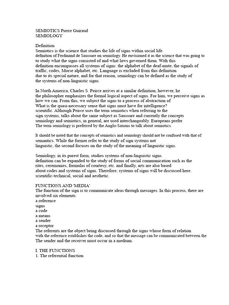 Understanding Semiotics and Its Functions | PDF | Semiotics | Semantics