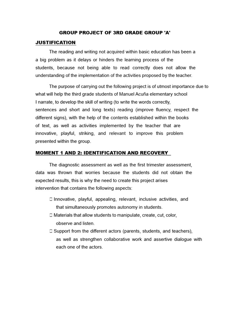 3rd Grade Reading and Writing Project | PDF | Literacy | Learning