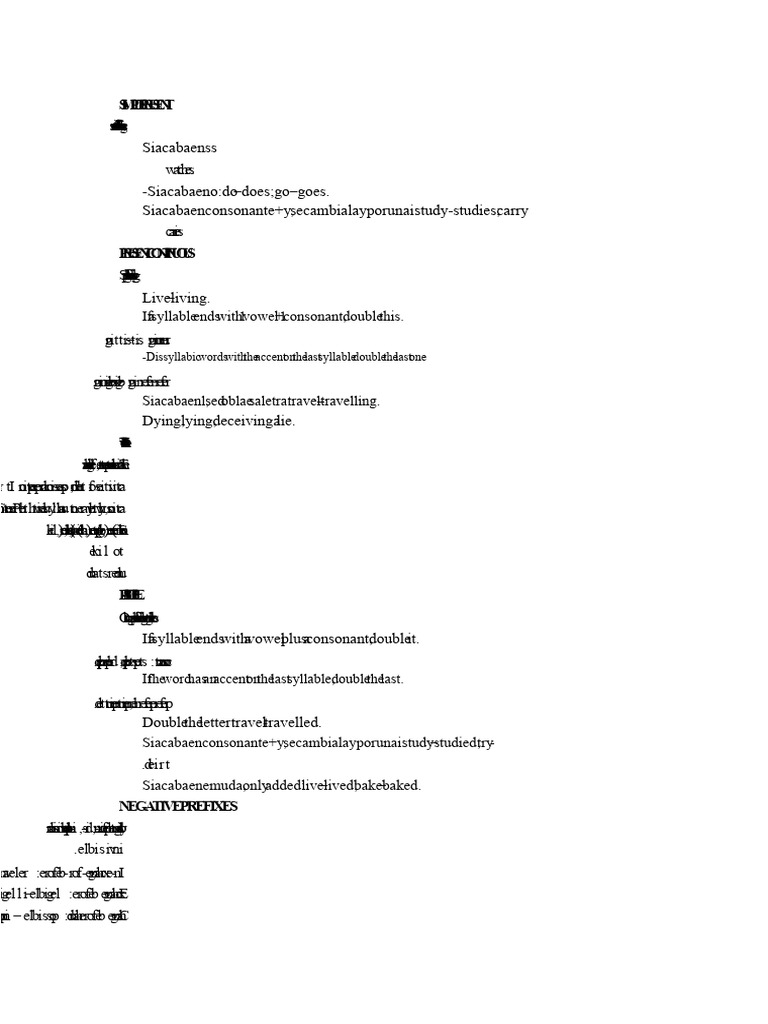 English Grammar Notes 4th Year of Secondary Education | PDF | Grammar ...