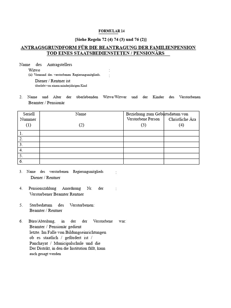 Formular 14 | PDF
