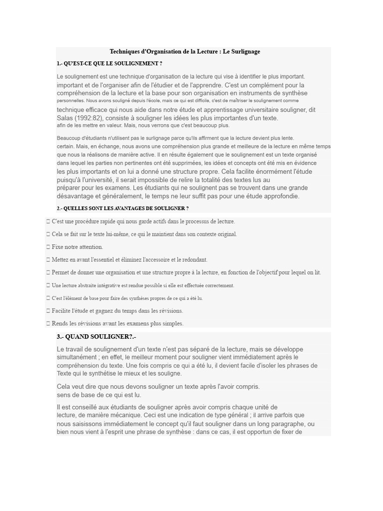 Techniques Efficaces de Surlignage | PDF