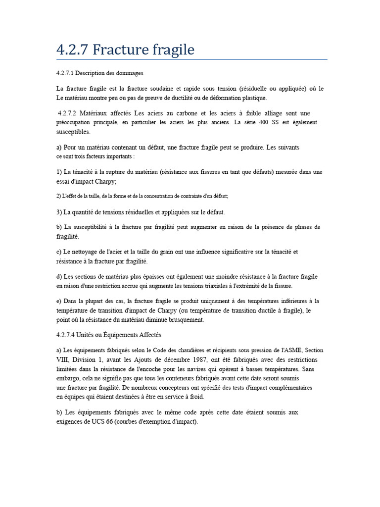 Comprendre la fracture fragile des matériaux | PDF | Fragilité | Corrosion