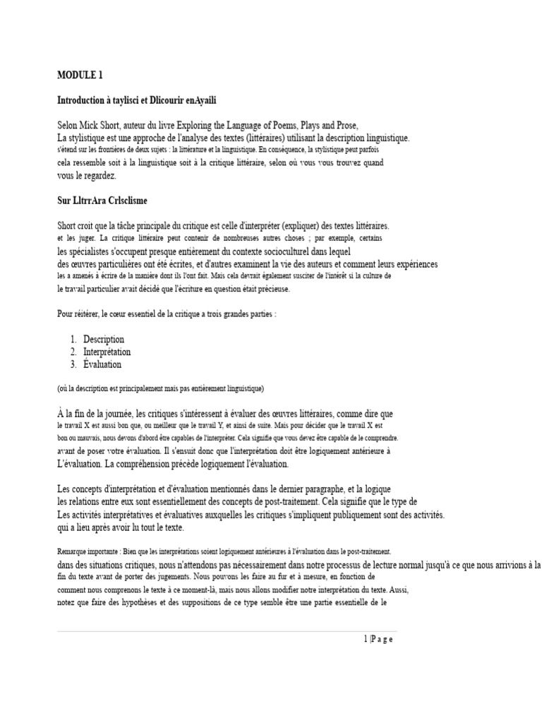 Introduction à la stylistique littéraire | PDF | Orthographie ...