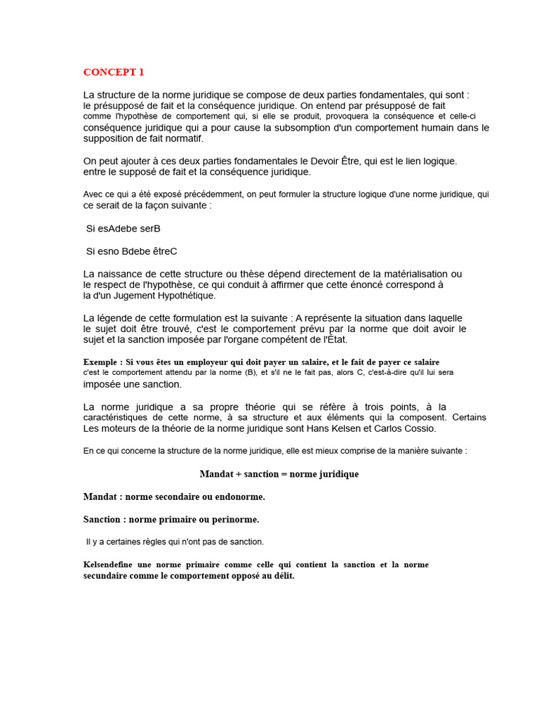 Structure et logique de la norme juridique | PDF | Théorie | Logique
