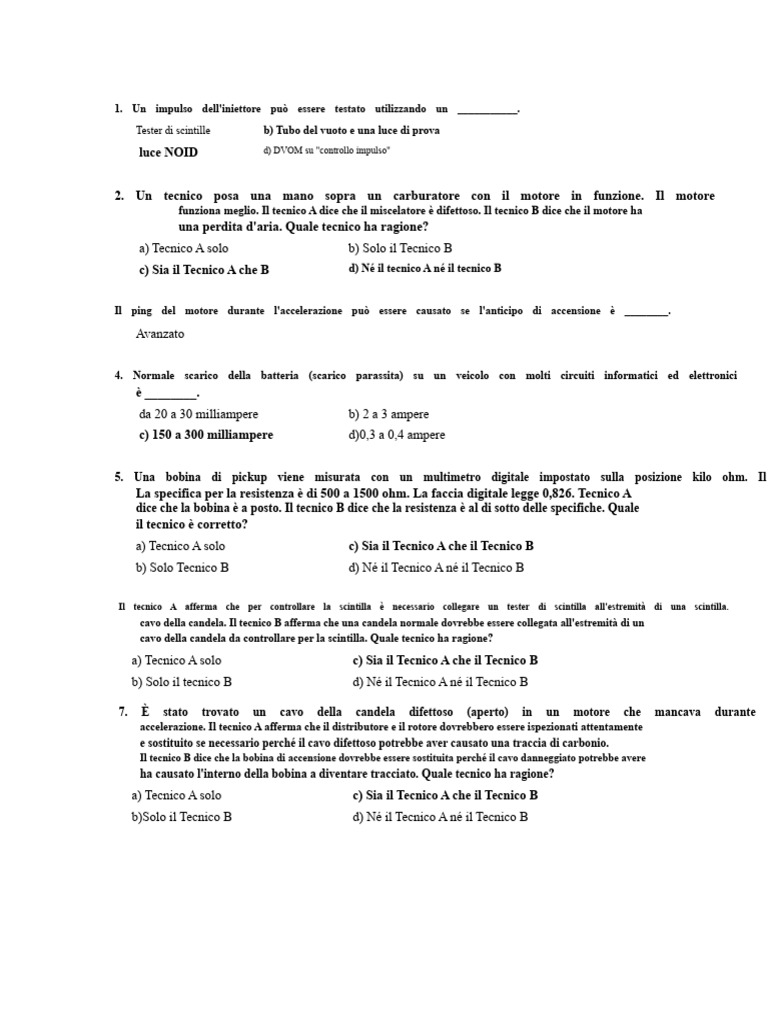 Test Di Pratica A8 Ase | PDF
