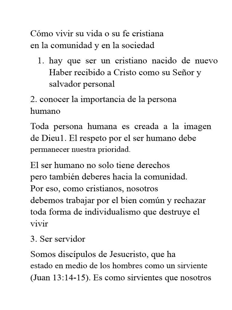 Vivir la fe cristiana en comunidad | PDF | Pecado | Amor
